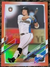 2021 TOPPS NPB NIPPON ORANGE FOIL #213 RYO WATANABE /25 NIPPON-HAM FIGHTERS