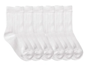 Jefferies Socks Boys Cotton Ribbed School Uniform Crew Socks 6 Pair Pack - Picture 1 of 9