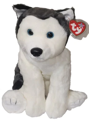 Ty большой плюшевый Beanie Buddy NANOOK хаски собаки (10 дюймов) новый с ценниками мягкая игрушка - Изображение 1 из 4