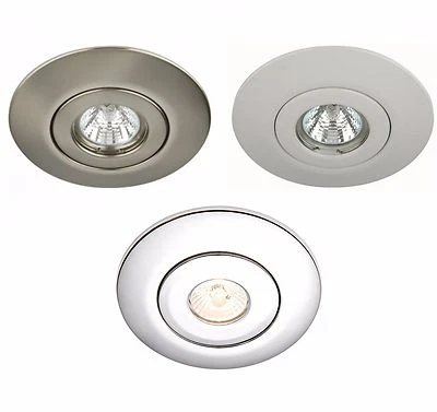GU10 Mains Hole Converter Kit Recessed Ceiling Downlight Large Plate upto R80 - Image 1 of 4