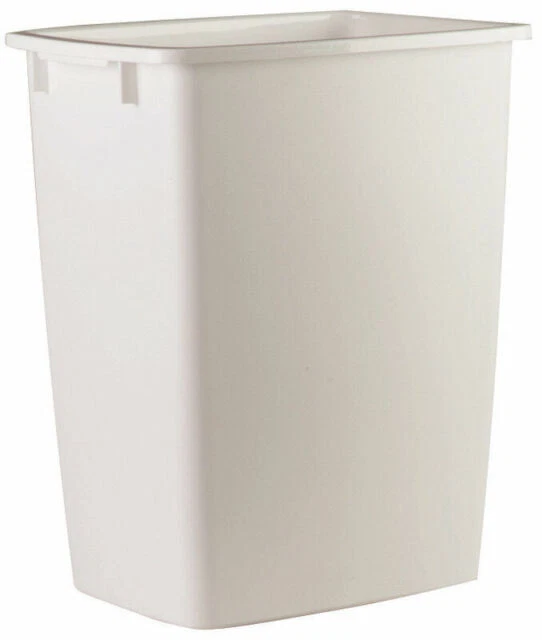 Rubbermaid 2806-TP-WHT 34L Kitchen Wastebasket - FG2806TPWHT