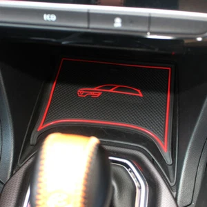 Rubber Gate Slot Mat Non-slip Cup Holder Pad fits Renault Koleos MK2 Samsung QM6 - Picture 1 of 12