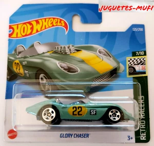 GLORY CHASER HOT WHEELS 2022 RETRO RACERS 7/10 hct28-m521 Mattel New - Imagen 1 de 3
