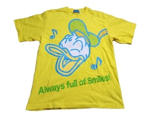 Mens L Disney Tokyo Donald Duck "Always Full Of Smiles" T Shirt All Over Print - Picture 1 of 5
