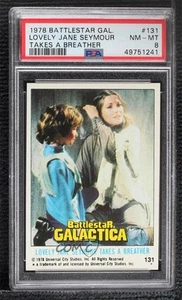1978 Topps Battlestar Galactica Lovely Jane Seymour Takes a Breather PSA 8 0nr3 - Picture 1 of 3