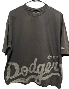 Los Angeles Dodgers Distressed Oversized New Era T-Shirt. Dbl Seite. Gr. Med. - Bild 1 von 6