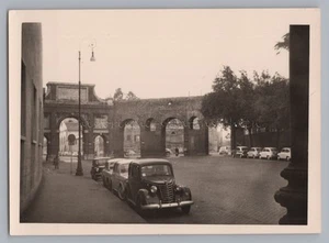 Roma Italia 1961 - Coches Piazzale Sisto V - Foto antigua años 60 - Imagen 1 de 2
