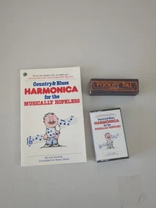 Country & Blues Harmonica for the Musically Hopeless Cassette Tape & Harmonica - Picture 1 of 7