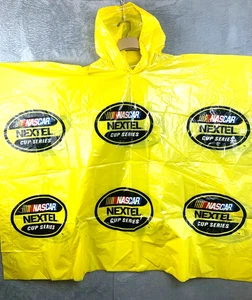 Vintage NASCAR Nextel Cup Series Yellow Rain Poncho Made in Taiwan - Picture 1 of 4