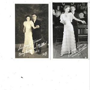 (2) Foto postal real RPPC y foto sin postal - Lote de 2: bailarines de maratón - Imagen 1 de 2