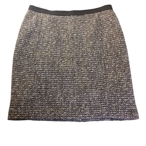 Talbots Wool Blend Tweed Skirt Lined Zip Brown Textured Classic Fit Women's 6P - Picture 1 of 6