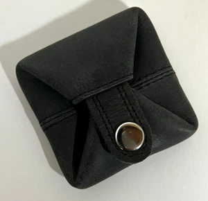 Vintage Leder Druckknopf Klapp Geldbörse Geld Geld Geldbeutel ~ sehr guter Zustand - Bild 1 von 3