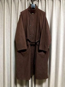 80s Banana Republic Burghley Barbour Oil Coat Rare Town Use Model - Picture 1 of 9