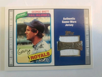Tarjeta Jersey 1980 George.brett Game Worn Foto 1 de 3