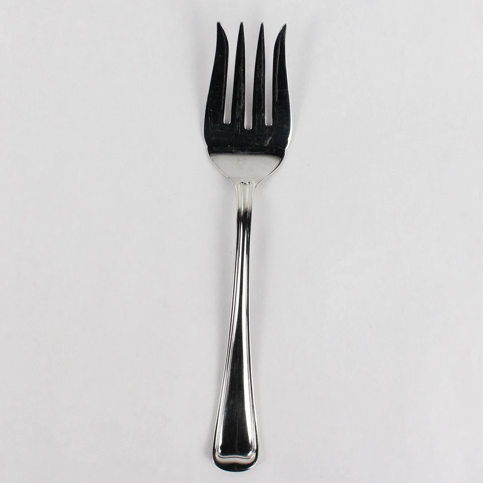 Gorham Monet Glossy Stainless Steel 8.75" Cold Meat Serving Fork - Image 1 of 4