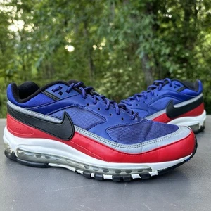 Nike Air Max 97 BW Blue Red White Running Athletic Shoes Sneakers Men’s Size 10 - Picture 1 of 15