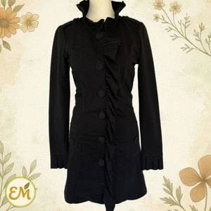 Y2K Button Up Jacket Goth Vamp Dark Academia Steampunk Preppy Witch Fairy Grunge - Picture 1 of 14