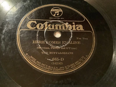 THE BUFFALODIANS 78 Deep Henderson / Here Comes Emaline 1926 Columbia 665 Foto 1 de 4