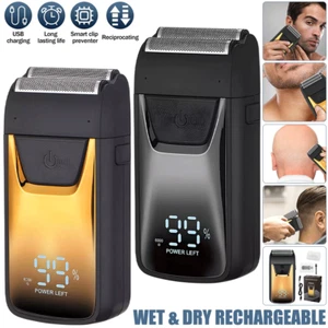 Afeitadoras eléctricas de papel de afeitar para hombre, máquina de afeitar profesional recortadora de barba - Imagen 1 de 14