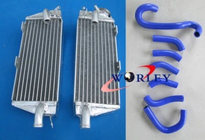 Radiador + manguera azul para Husqvarna/Husky 400/430/500 AE/CR/WR/XC 1984-1987 Foto 1 de 4