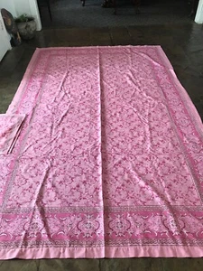 Large Vintage 107x68 Cotton/linen? Tablecloth - Picture 1 of 5