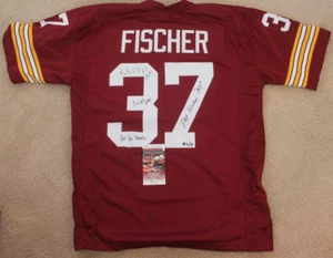 CAMISETAS "PAT FISCHER" FIRMADAS WASHINGTON REDSKINS (JSA) - Imagen 1 de 3