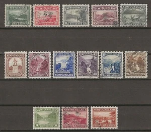 CANADA/NEWFOUNDLAND 1923/24 SG 149/162 USED - Picture 1 of 1