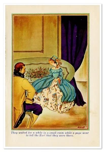 Libro encuadernado litografía color Marjorie Stempel Illustration 'They Waited' 1928 - Imagen 1 de 2