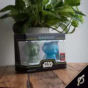 GREEDO: Hikari Minis: Funko: Star Wars: Esclusiva galattica 2017: Nuovo con scatola confezione da 2 - Foto 1 di 1