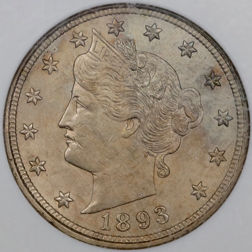 1893 5c Liberty Nickel - NGC MS 62 - Image 1 of 4