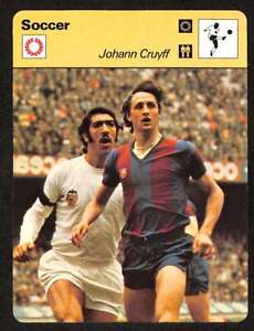 1977 Sportscaster #5714 Johann Cruyff Series 57 Soccer Futbol NM/NM+  D82728