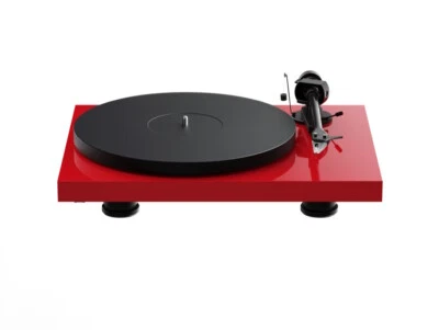 Pro-Ject Plattenspieler Debut EVO II hochglanz Rot Pick it MM EVO + Haube - Bild 1 von 3