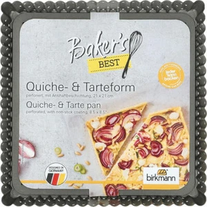 Birkmann Bakers Best Quiche- & Tarteform perforiert loser Boden Backform 21x21cm - Bild 1 von 3