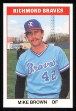 1987 TCMA Richmond Braves #27 Mike Brown - - - Near Mint