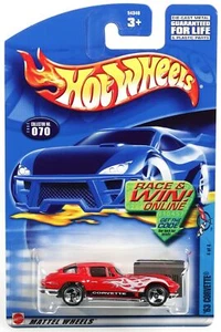 Hot Wheels 1963 Corvette Series - 54340 Never Removed from Package 2001 Red 1:64 - Picture 1 of 4