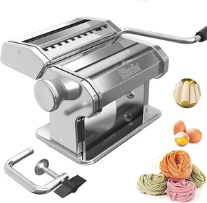 Pasta Maker Machine Stainless Steel Manual Noodle Makers Include Pasta Roller - Picture 1 of 7