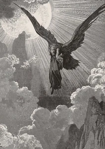 Gustave Dore, Dante and the Eagle Gothic Dark Wall Art Poster Print Picture - Picture 1 of 6
