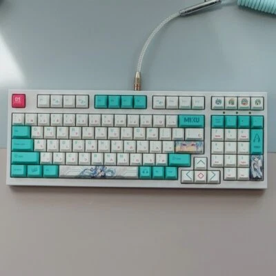 Miku Theme Custom Keycap Set For Mechanical Gaming Keyboard Anime Key Cap - Image 1 of 4