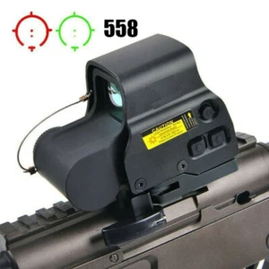 HD 558 Red Green Dot Tactical Scope Riflescope HoloSight with Quick Detach Lever - Picture 1 of 5