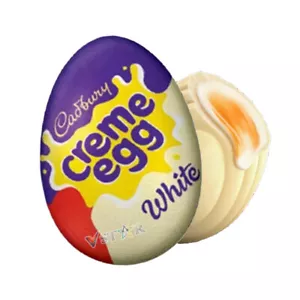 Cadbury Cream White, Creme & Milk Caramel Eggs Milk Chocolate 40g-New Stock - Picture 1 of 6