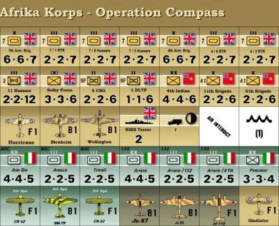 Operation Compass Variant for Afrika Korps (’64) - Die-cut - Image 1 of 3