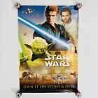 Star Wars Attack of The Clones Episode II Movie Poster Yoda 2002 27x40” Vintage