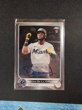 2022 Topps Chrome Bryan De La Cruz RC Rookie Auto Miami Marlins 