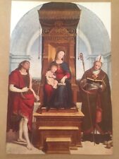 Antique Print The Madonna Degli Ansidei By Raphael C1930's From Painting Art