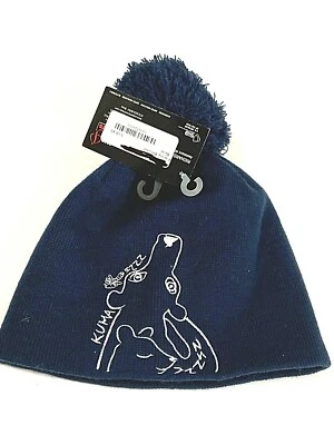 $40 Rossignol Fanny Gorro Nuevo con Etiquetas Azul Oscuro Tejido Esquí Nieve O/S Unisex Pompón Foto 1 de 4