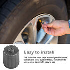 10pcs Grey Airtight Seal Screw On Dust Cover Tyre Wheel Car SUV Valve Cap Nylon