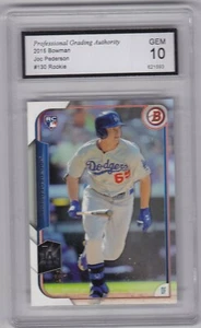Bowman Baseball Joe Pederson Rookie #130 Dodgers PGA Gem 2015 como nuevo 10 - Imagen 1 de 1