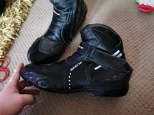 SPADA MOTORCYCLE MOTORBIKE BOOTS SIZE EU 46 UK 11 BLACK WATERPROOF MEN