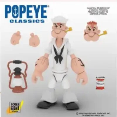 Popeye braccio di ferro action figure statuina character statua BOX Brut - Immagine 1 di 2