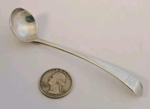 GEORGIAN Sterling Silver Mustard Sauce Ladle Richard Crossley 1810 SUN Armorial - Picture 1 of 10